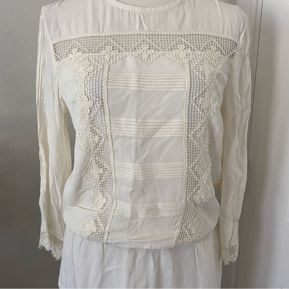 Saylor Leora White Lace Dress Medium From Revolve - Picture 2 of 13